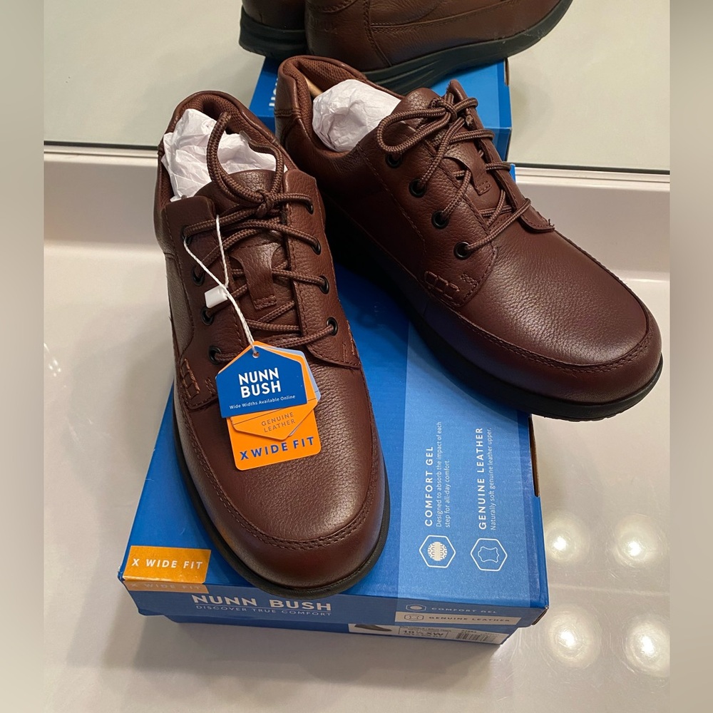 Nunn Bush Cam Brown Oxfords Size 10.5 XW